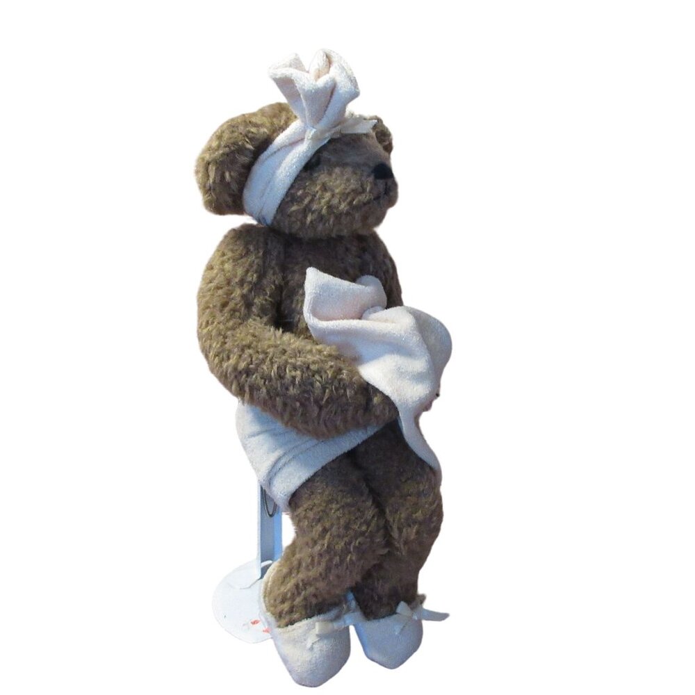 Powder Room Terry Bear Rare With Stand - Vintage 1997 - 14" Tall